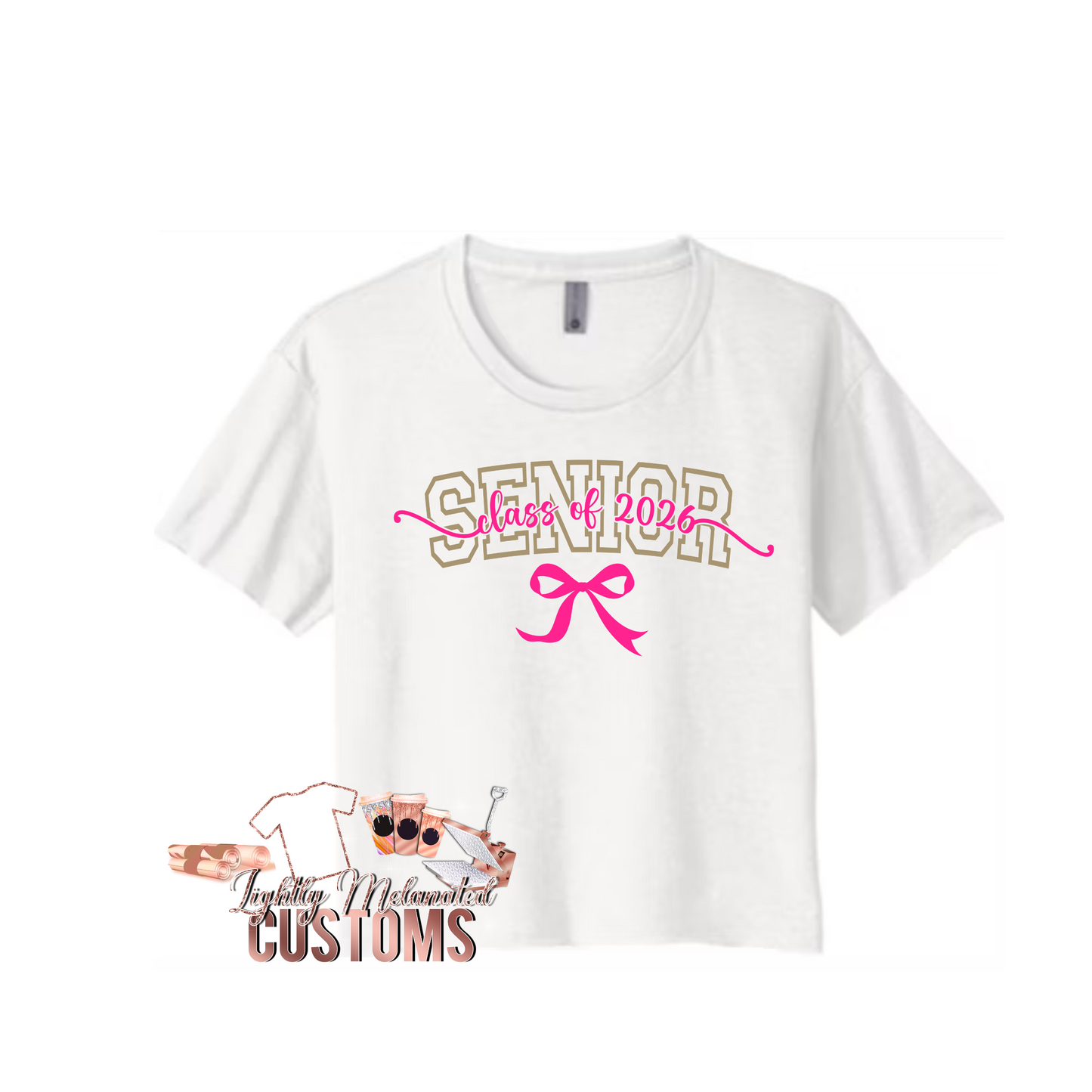 Senior Class of 2026 Shirt – Custom Graduation Tee with Bow Design