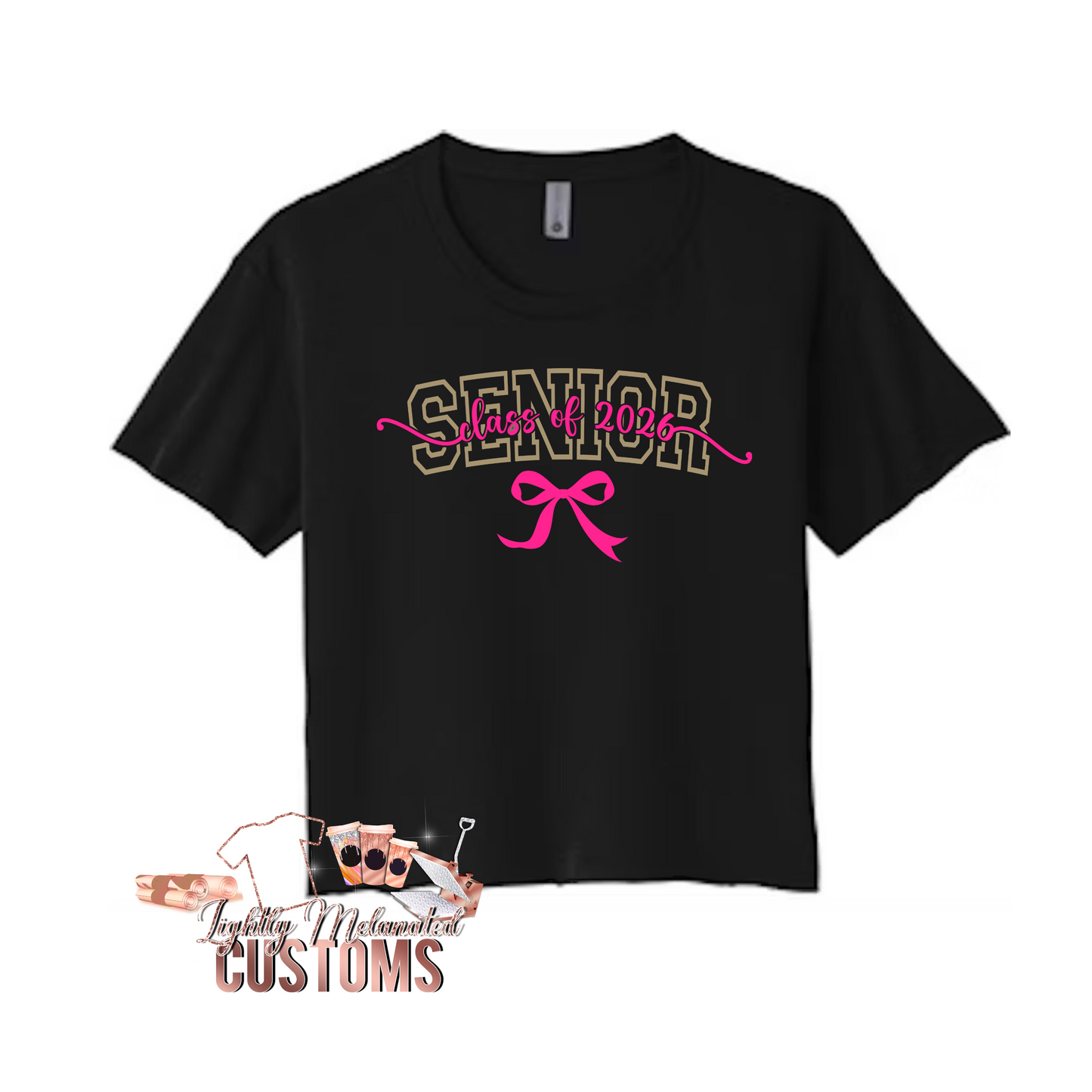 Senior Class of 2026 Shirt – Custom Graduation Tee with Bow Design