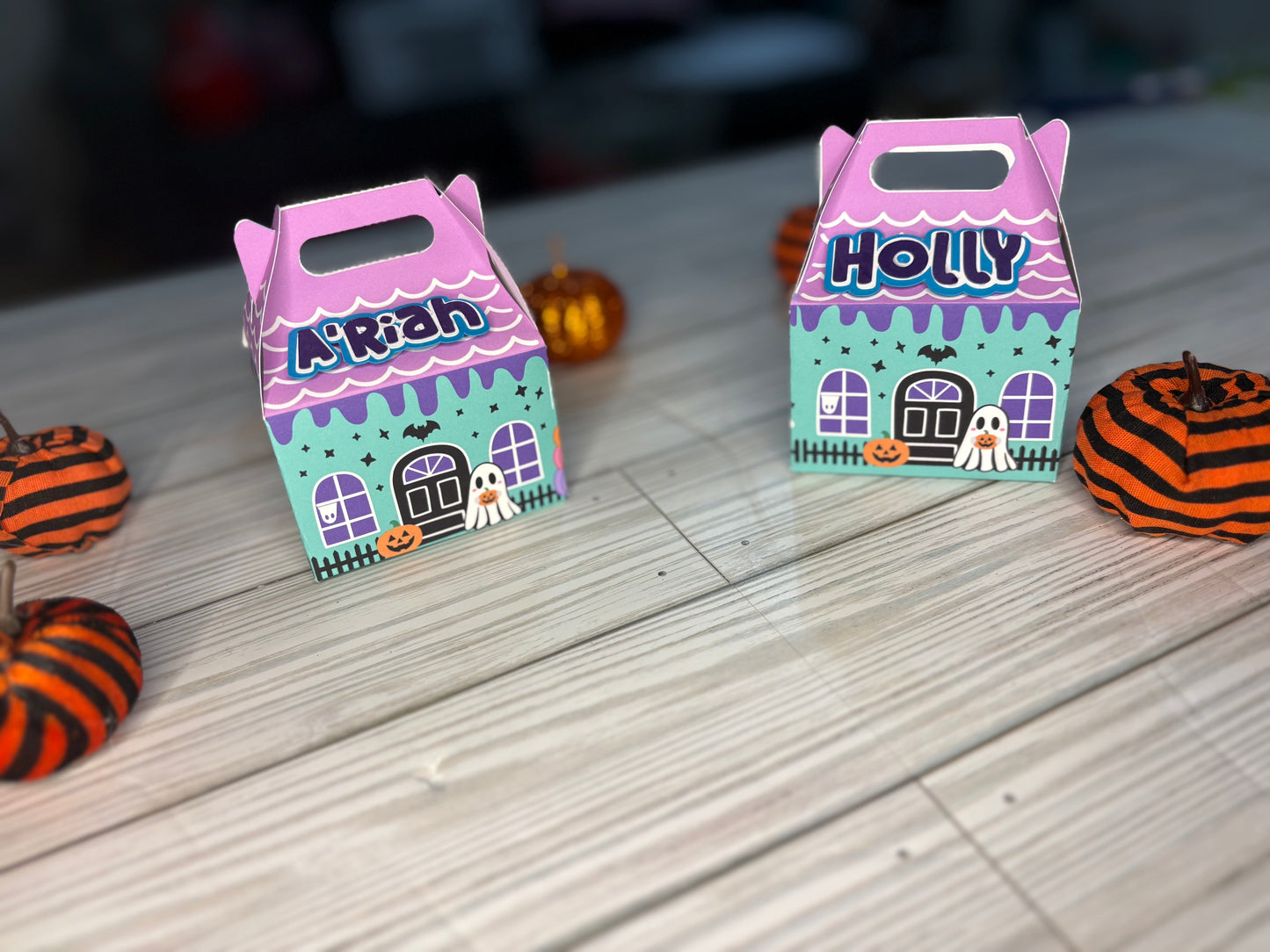 🎃 Personalized Halloween Treat Boxes 👻